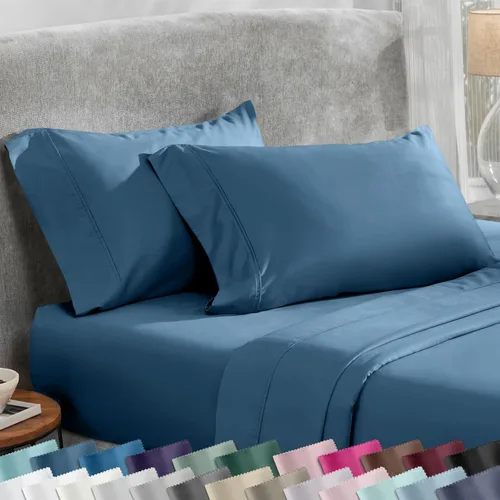 Miniatura 13 de California Design Den Juego de 2 fundas de almohada tamaño Queen estándar, 400 hilos, 100% satén de algodón, juego de 2 fundas de almohada, suaves