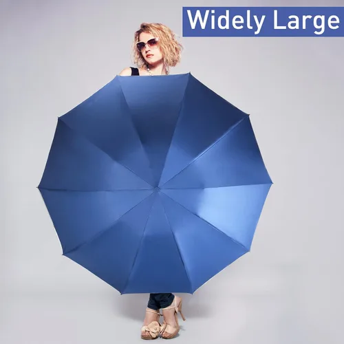 Miniatura 8 de Bodyguard Inverted Umbrella, Large Windproof Umbrellas for Rain & Sun, Compact Umbrella Reverse Umbrella with Reflective Stripe, Teflon Umbrella for