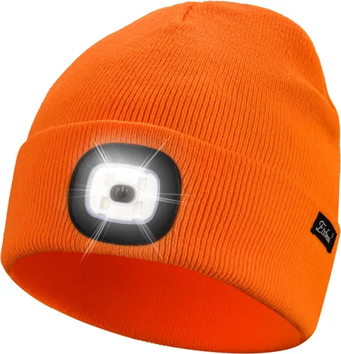 Etsfmoa Gorro unisex con la luz, regalos para hombres, papá, padre, gorras recargables por USB