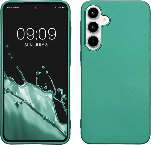 Miniatura 82 de kwmobile Funda compatible con Samsung Galaxy A23 4G / 5G - Funda de silicona TPU metálica suave y delgada - Rojo oscuro metálico