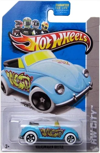Hot Wheels 2014 Hw City Graffiti Rides Volkswagen Beetle 40/250 (azul claro)