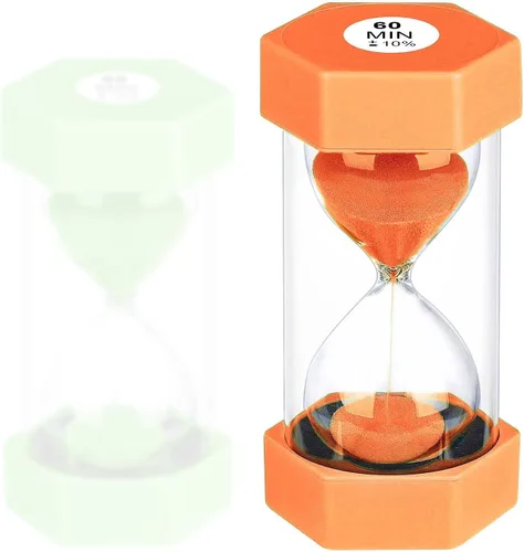 Miniatura 17 de Reloj de Arena con Temporizador de Arena de 1 Minuto, Reloj de Arena Irrompible, SandWatch de Plástico de 1 Min, Reloj De Arena 1 Minutos, Reloj