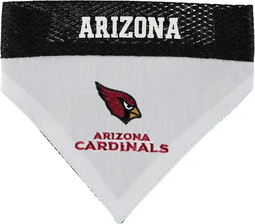 Pets First Bandana para perro NFL – ARIZONA CARDINALS - Bandana reversible para mascotas deportiva de 2 caras con un logotipo de equipo bordado de