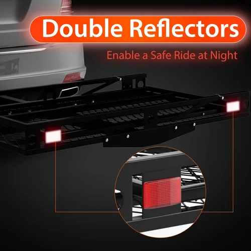 Miniatura 4 de Goplus Transportador de scooter de movilidad, 50 x 29.5 pulgadas plegable para silla de ruedas para automóvil con rampa de 42 pulgadas