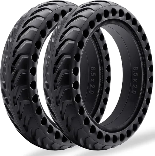 Paquete de 2 neumáticos para patinete sin cámara 50/75-6.1, mejora tu patinete con neumáticos sin aire de 8.5x2.0, 8 1/2 x2 Neumáticos de reemplazo