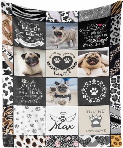Miniatura 18 de in Loving Memory of Dog - Manta de memoria personalizada de collage de fotos de mascotas, manta suave y manta de 30 x 40 pulgadas, regalo