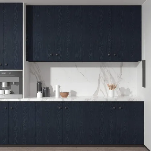Miniatura 2 de Decotalk Papel de contacto de madera, papel de contacto de grano de madera, papel de contacto de grano de madera, papel tapiz azul marino de 17.7 x