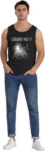 Miniatura 6 de Hombre Muscle Tank Tops Camiseta Moda Festival de Música sin mangas Camiseta