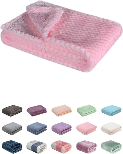 Miniatura 68 de Manta o manta mullida para bebé, suave, cálida y acogedora manta de vellón coral para niños pequeños, bebés o recién nacidos, para cuna, cochecito