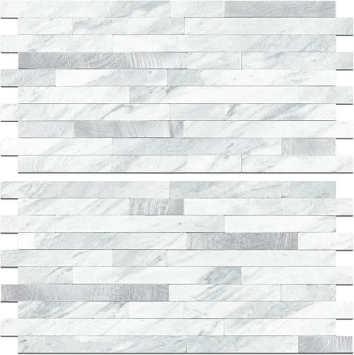 Miniatura 22 de STICKGOO 2 Hojas de Azulejos Adhesivos Despegables para Salpicadero, Azulejos Adhesivos para Salpicadero de Cocina y Baño, Aspecto de Madera Negro