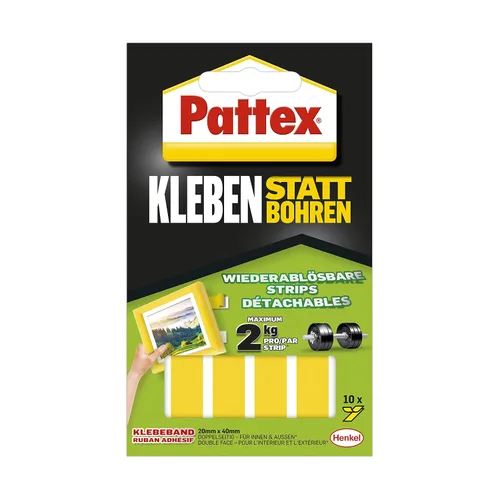 Miniatura 6 de Pattex 526468 Cinta adhesiva de doble cara, color rojo, 4.9 ft