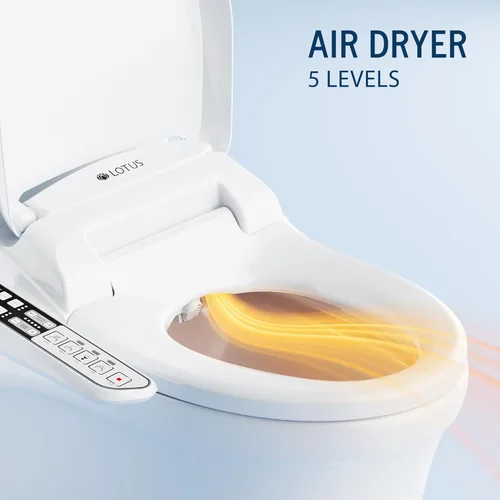 Miniatura 9 de Lotus Hygiene Systems ATS-500. Asiento para inodoro con tapa inteligente, climatizada con temperatura regulable. Color blanco.