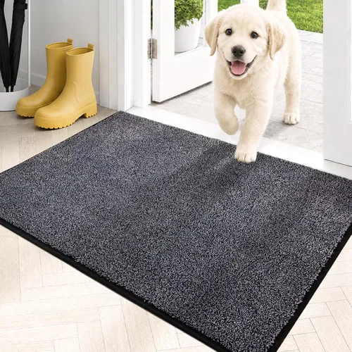 Miniatura 15 de PURRUGS Alfombra de área de fácil cuidado de 4 x 6 pies, antideslizante, lavable a máquina, tapete para puerta de perro, resistente a las manchas