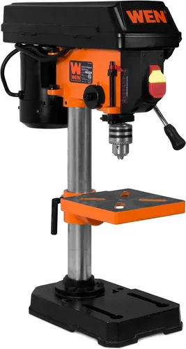 Miniatura 3 de WEN 4208T - Prensa de taladro de mesa de hierro fundido de 2.3 amperios y 8 pulgadas y 5 velocidades y mesa de prensa de taladro de 24 x 12 pulgadas