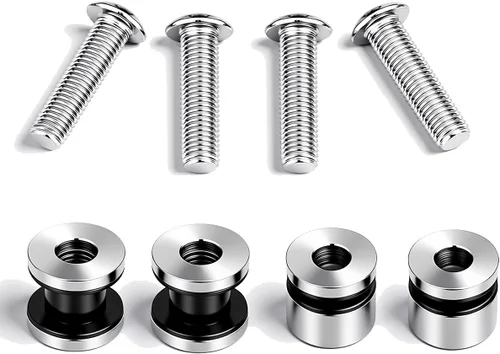 Miniatura 12 de Kits de hardware de acoplamiento desmontable de 4 puntos para motocicletas Compatible con modelos Harley Fat Boy FLFB, FXBR, FLFBS y FXBRS 2007-2023