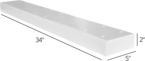 Miniatura 6 de Mail Boss 7139 Barra espaciadora de caja para aplicaciones de tres buzones, 3, Blanco Alpino Blanco (Alpine White)