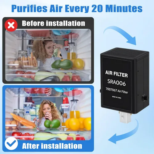 Miniatura 4 de 7007067 7042798 Reemplazo del cartucho de purificación de aire del refrigerador para refrigeradores sub-cero, reemplazo de filtros de aire 7007067