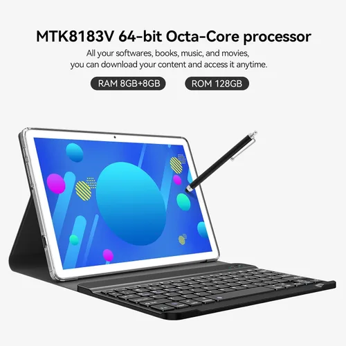 Miniatura 2 de Tablet, 2025 Último Tablet de 10 pulgadas Android 14, MTK8183 Octa-Core, 16GB 128GB 1TB Expansión, 2.4/5G WiFi, Cámara de 21MP, Gemini AI 2.0