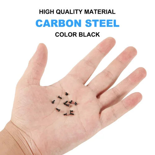 Miniatura 4 de 500 piezas M2 M2.5 M3 - Kit de tornillos de repuesto para computadora portátil portátil M2, M2, M3, surtido de tornillos Phillips de cabeza plana