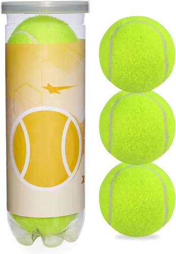 Pelotas de tenis 3/4 – Pelotas de entrenamiento y práctica de alta elasticidad para principiantes, bolas de colores duraderas de alta visibilidad