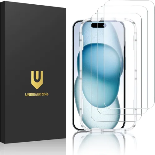 Miniatura 11 de UNBREAKcable Paquete de 3 protectores de pantalla para iPhone 17 Pro Max, vidrio templado doble inastillable [marco de fácil instalación]
