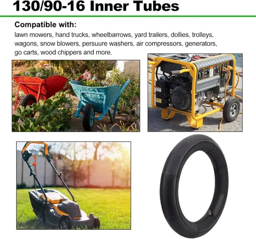 Miniatura 6 de 130/90-16 Tubo interior 5.00/5.10-16 Tubo de equilibrio de motocicleta resistente para scooter, motocicleta, aplicaciones callejeras y todoterreno