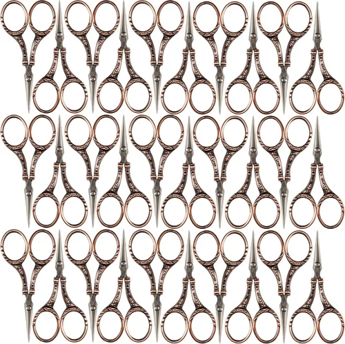 Miniatura 33 de JubileeYarn - Tijeras de bordado de estilo antiguo, color cobre, 1 par