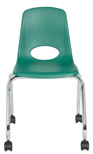 Miniatura 8 de FDP - Silla escolar móvil de 18 pulgadas con ruedas para niños, adolescentes y adultos, asiento ergonómico para aprendizaje en casa, aula u oficina