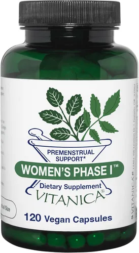 Miniatura 9 de Vitanica Fase I para mujeres, apoyo premenstrual, vegano, 60 cápsulas