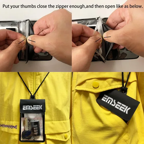 Miniatura 5 de Cartera impermeable impermeable para llave de coche titular de la bolsa de surf seco caso para llaves tarjetas de efectivo ID licencia de conducir