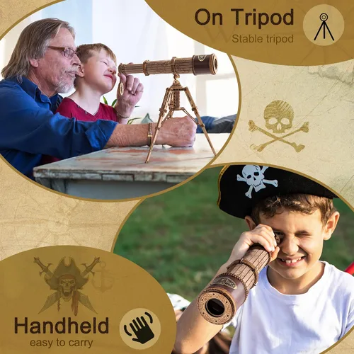 Miniatura 5 de ROKR Rompecabezas de madera 3D para adultos, divertidos kits de modelos para niños y niñas, juguetes temáticos de aventura