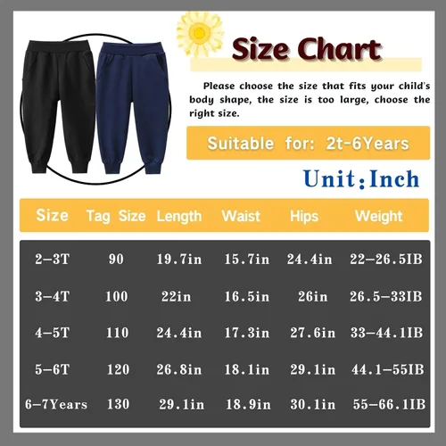 Miniatura 2 de IjnUhb Pantalones deportivos para niños pequeños, cintura ajustable, unisex, con cordón, pantalones casuales para bebés