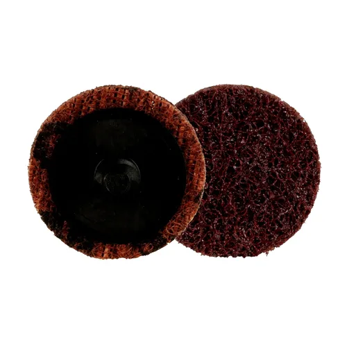 Scotch-Brite Disco de acondicionamiento de superficie de precisión, Roloc TR, grueso, cerámica, fibra no tejida, fácil de cambiar, 1-1/2 pulgadas,