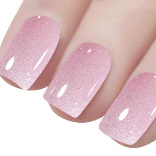 Miniatura 10 de Vishine Gelpolish Esmalte de uñas de gel profesional UV LED Soak Off Color Manicura Color Rosa Claro #1408 1408-rosa claro