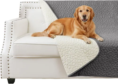 Manta impermeable para perro, funda antideslizante para sofá para mascotas, lavable, protector de muebles para cama, resistente al cabello, 52 x 82