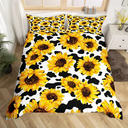 Miniatura 30 de Feelyou Juego de ropa de cama color verde azulado, tamaño individual, funda de edredón turquesa, azul, gris, grunge, degradado, para niños, niñas