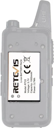 Miniatura 7 de Retevis RT22 RT22S RT15 RT19 Batería de radio bidireccional 3.7 V 1000 mAh Batería original de iones de litio compatible con Walkie Talkies RT22