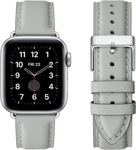 Miniatura 21 de Bandas cuadradas compatibles con Apple Watch de 38 mm, 40 mm, 41 mm, 42 mm, 44 mm, 45 mm, 49 mm, correa de muñeca de cuero genuino para iWatch SE