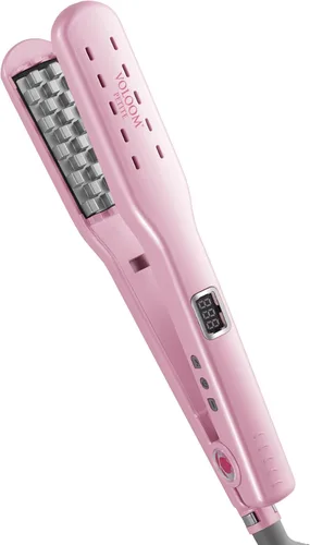 Miniatura 8 de VOLOOM Plancha plana de cerámica voluminizadora profesional clásica de 1-1/2 pulgadas, voluminizador de cabello y herramienta de peinado