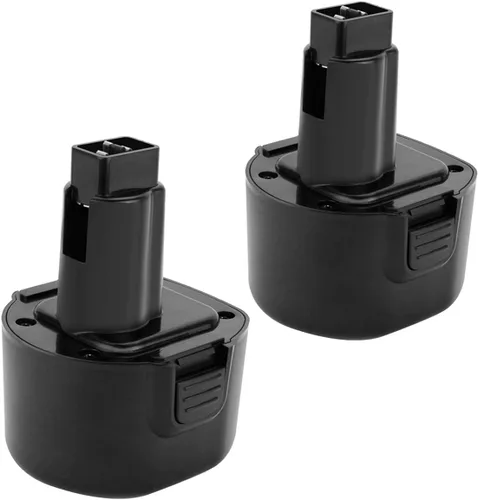 Joiry Paquete de 2 baterías Ni-MH de repuesto de 9.6 V 3000 mAh con mayor seguridad y mayor tiempo de funcionamiento, compatible con Dewalt DE9061