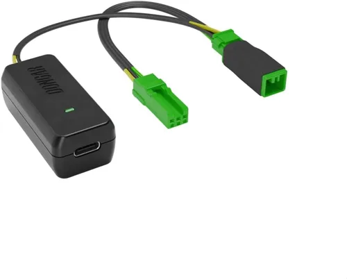 Dongar Classic - Adaptador de corriente para cámara de tablero (3 pines tipo V) para vehículos Volvo. Compatible con varios modelos. Fuente de