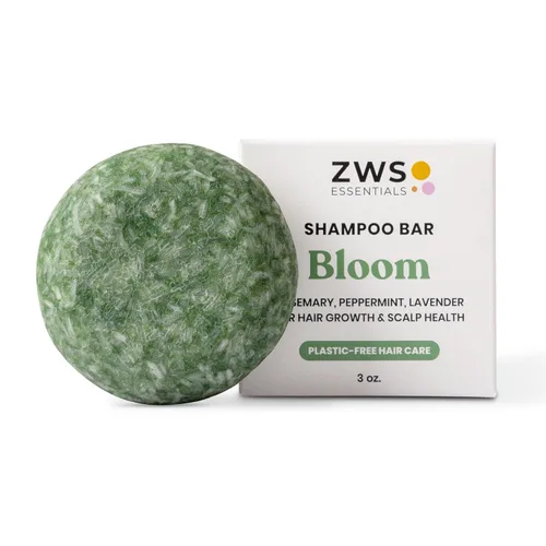 ZWS Barra de champú, limpiador vegano para viajes, gimnasio y campamento, seguro para cabello teñido y tratado, soporta cabello graso, caspa y