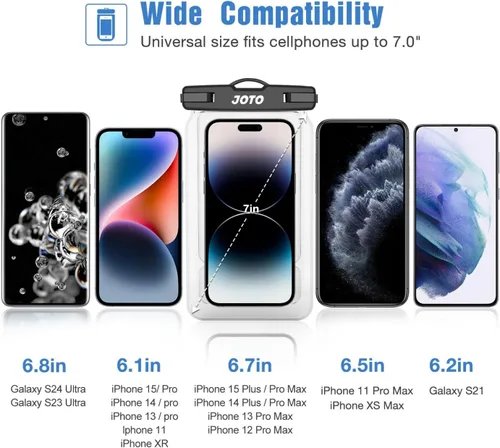 Miniatura 2 de JOTO Float - Bolsa impermeable flotante para teléfono celular, funda impermeable universal para iPhone 13 Pro Max 12 11 XS XR 8 7 Galaxy Pixel hasta