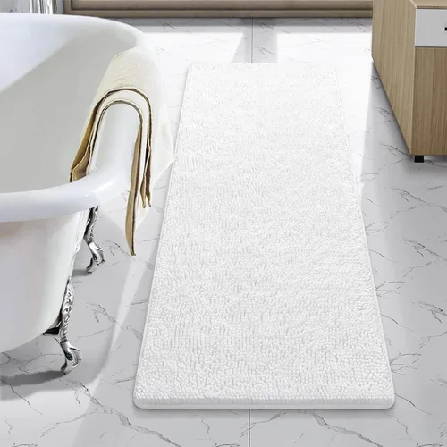 Miniatura 95 de LOCHAS Alfombra de Baño de Lujo Lanuda Tapete de Baño 24 x 17 Pulgadas, Alfombras de Baño Lavables Antideslizantes para Baño y Ducha, Alfombras
