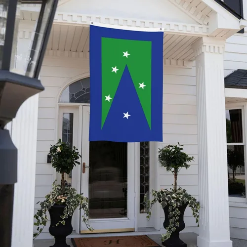Miniatura 9 de Bandera del condado de Peconic, bandera de Nueva York, 3 x 5 pies, poliéster duradero de doble cara, divertida pancarta decorativa para exteriores