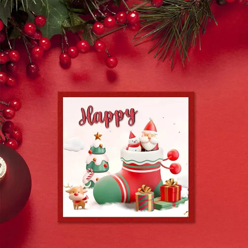 Miniatura 4 de Threetols 14 piezas de palabras navideñas troqueladas de metal para hacer tarjetas, cumpleaños, Acción de Gracias, palabras de corte