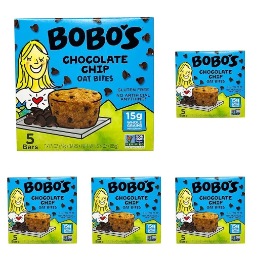 Miniatura 7 de Bobo's Oat Bites, Original con chispas de chocolate, 1.3 onzas (caja de 5 unidades)
