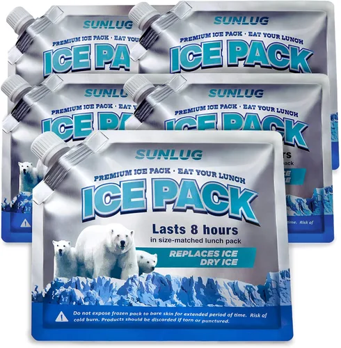 Miniatura 10 de Paquetes de hielo para enfriadores, paquetes de hielo reutilizables para enfriadores, paquetes de congelador de larga duración para bolsa