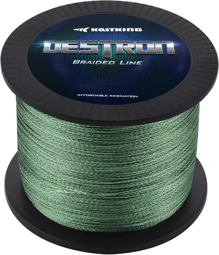 KastKing Destron - Sedal de pesca trenzado, altamente resistente a la abrasión, mejora de la fuerza de nudo, Superlínea de diámetro ultradelgado,