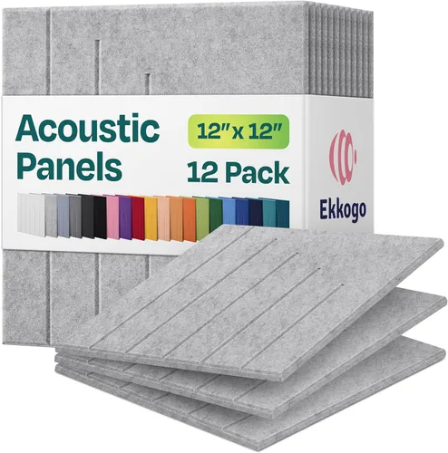 Miniatura 70 de Paneles insonorizantes de alta densidad para pared, forma hexagonal, paquete de 12 unidades de 14" x 12.1" x 0.4", color azul mezclilla Azul denim